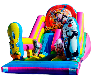 10-Looney Tunes Tobogán - Castillos Hinchables AGUSA